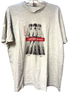 VTG "I Shot Andy Warhol" Movie Graphic Tee Sz XL